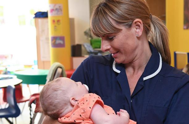 Skylar, being cared for at Keech Hospice