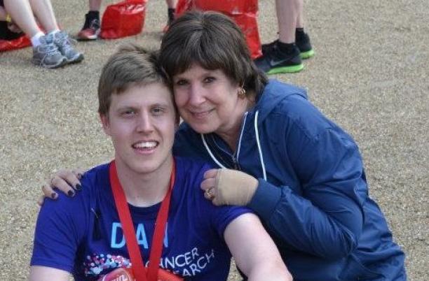Dan Hewitt and his mother