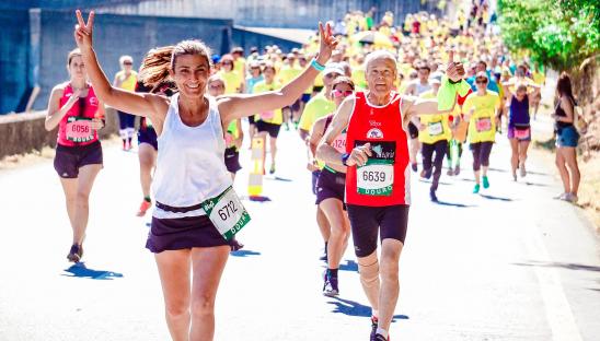 A stock photo of someone in a fun run